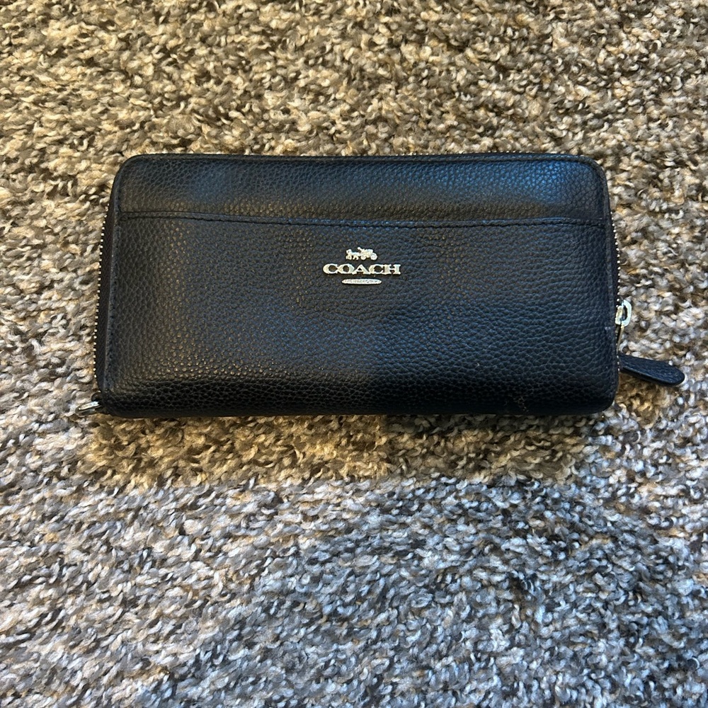 Coach Black Leather Wallet